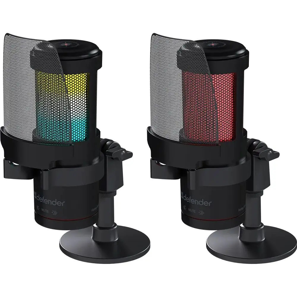 Ігровий стрім мікрофон Defender Impulse GMC 400 USB RGB 2.0 м (64240) - фото 2