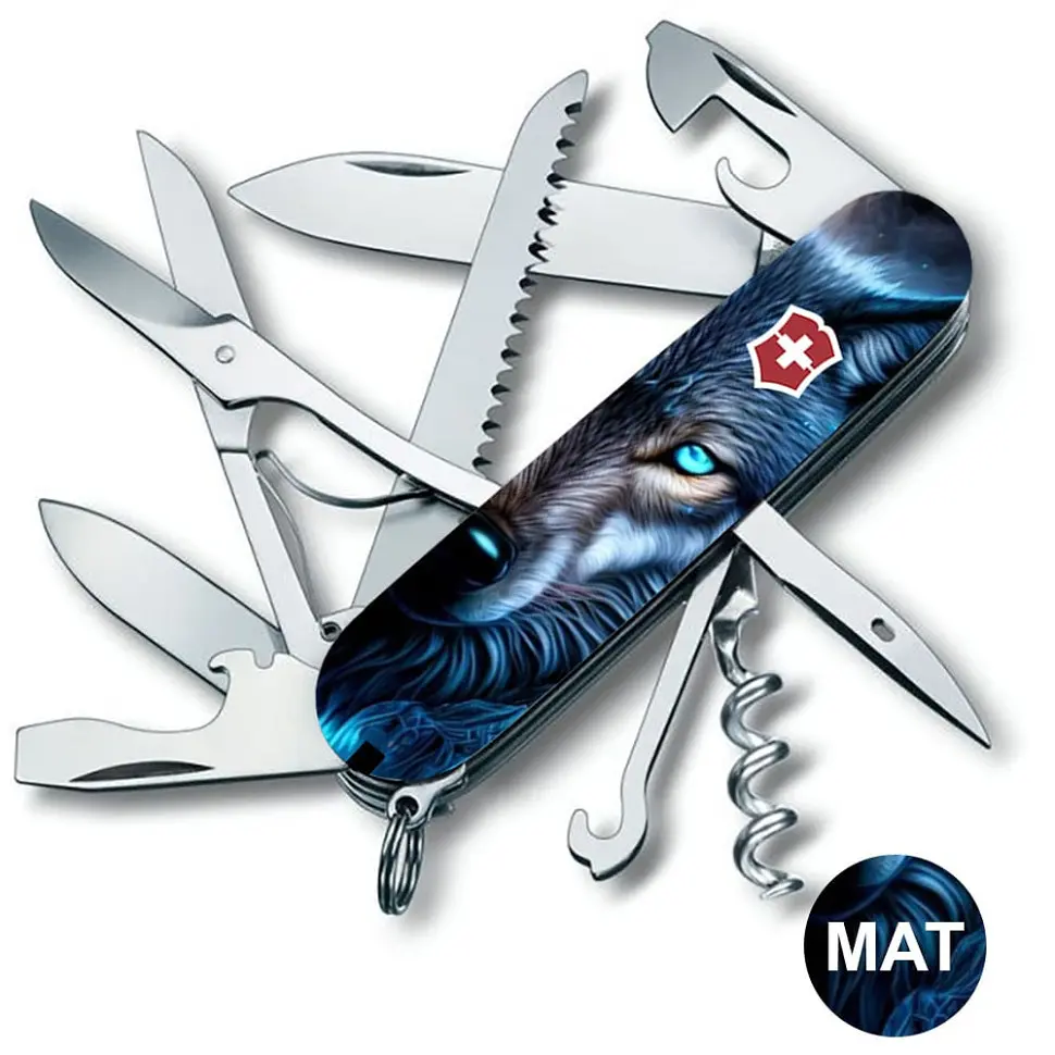 Ніж Victorinox Huntsman Animal 91мм 15функ Вовк - фото 2