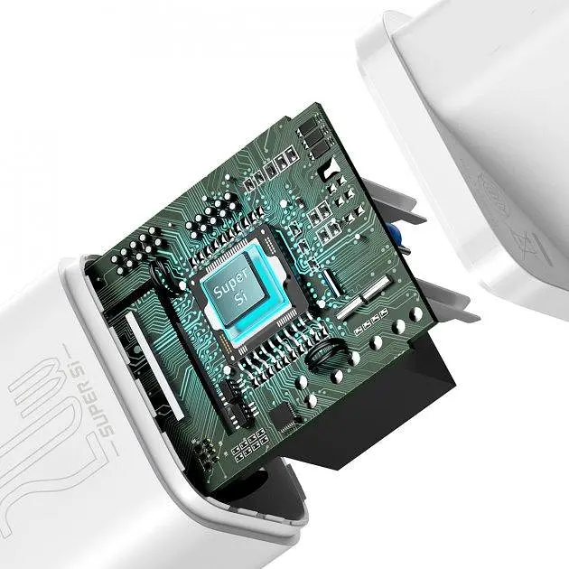 Сетевое зарядное устройство Baseus Super Si 1Type-C + Cable Type-C to Lightning 20W TZCCSUP-B02 White - фото 4