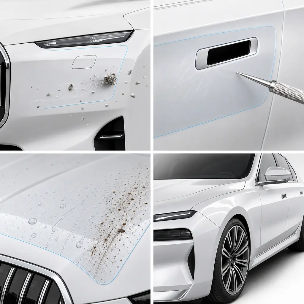 Антигравійна захисна бронеплівка за лекалами для BMW i7 G70 2022- повний кузов - фото 3