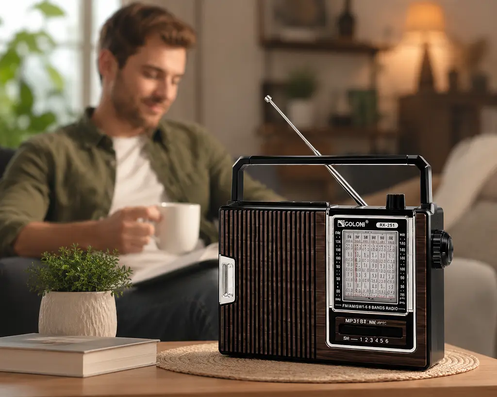 Радіоприймач GOLON RX-251 / Портативний радіоприймач з Bluetooth - фото 2