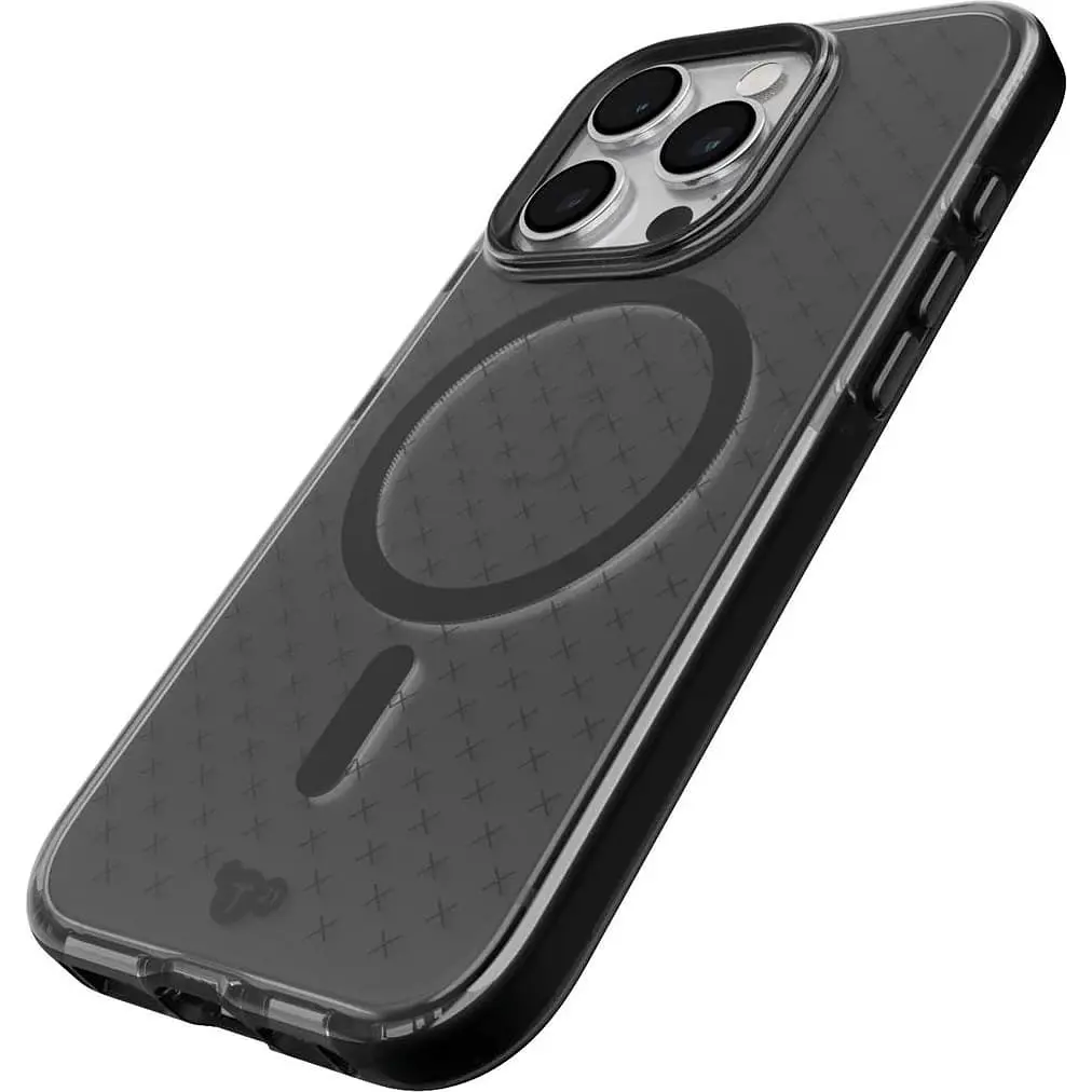Оригінальний протиударний чохол Tech21 Evo Check MagSafe для Iphone 15 Pro Max (6.7") Smokey Black - фото 2