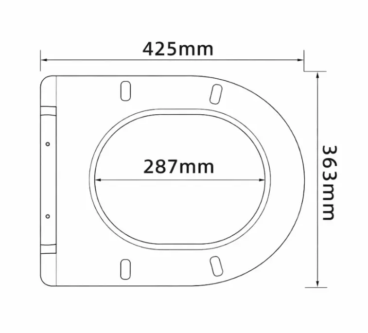 Сидіння для унітазу Qtap (Robin 520) з мікроліфтом, Slim Duroplast, Quick Release QTSC179MB48676 - фото 5