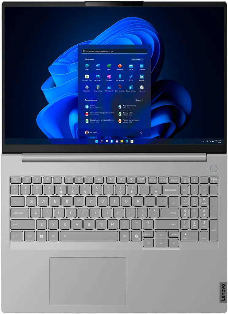 Ноутбук Lenovo ThinkBook 16 G8 IRL (21SH008PRA), 16 дюймів WUXGA / Intel Core 7 240H 16 ГБ / 512 ГБ SSD / Windows 11 Pro / Arctic Gray - фото 5
