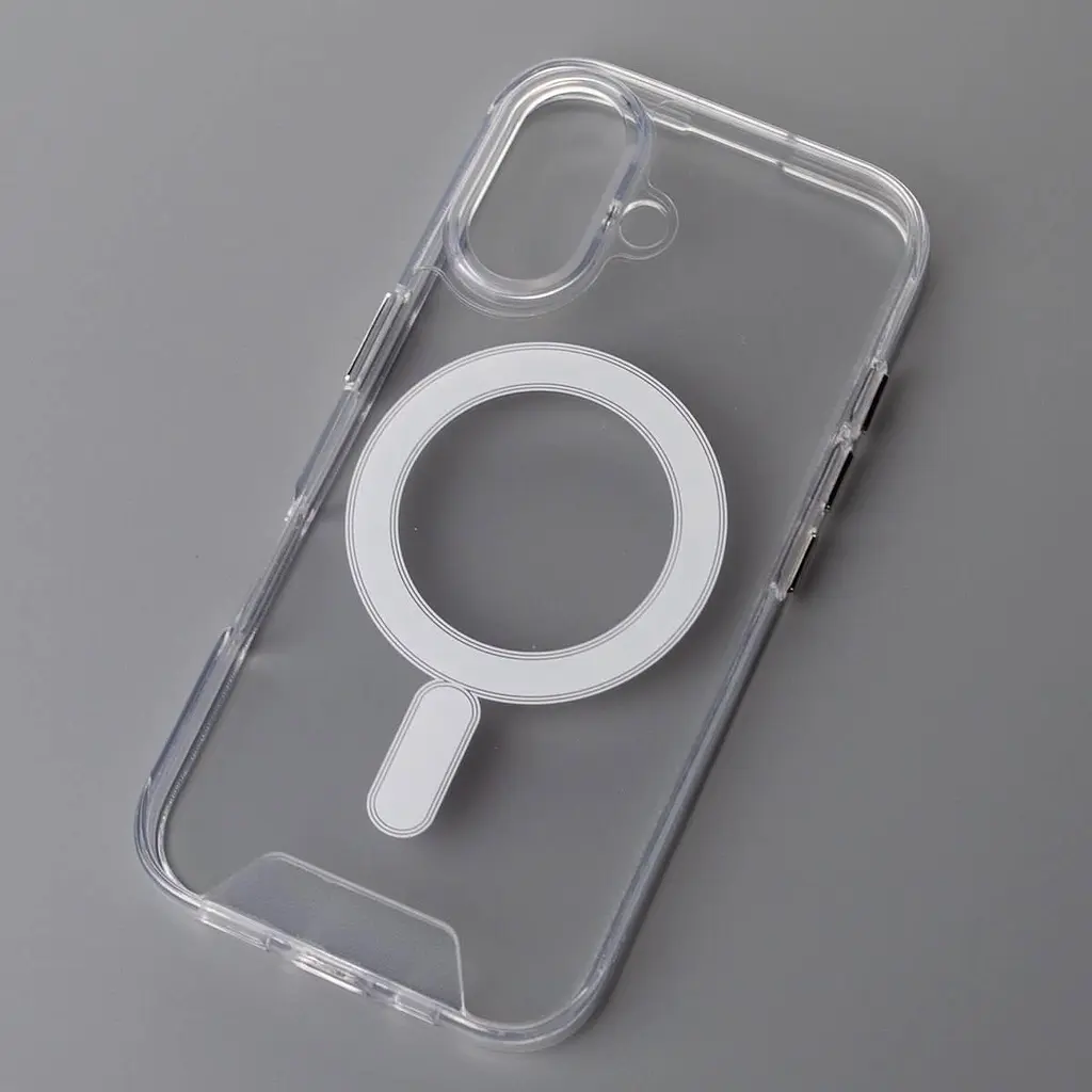 Прозрачный накладной Чехол iPhone 16 Space Case with MagSafe беспроводная зарядка - фото 5