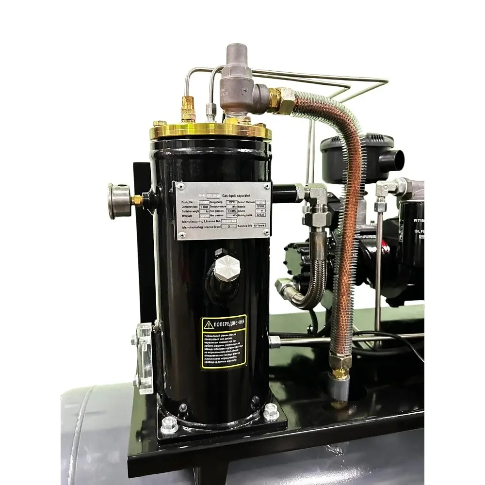 Компресор виского тиску гвинтовий GTM DLG4V 380 (150 л, 420 л/хв, 4.0 кВт, 380-400 В) - фото 6