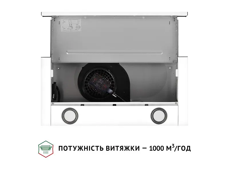 Витяжка Perfelli TL 6622 WH 1000 LED - фото 8