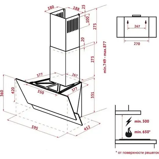 Витяжка Perfelli DNS DNS 6452 D 850 IV LED - фото 7