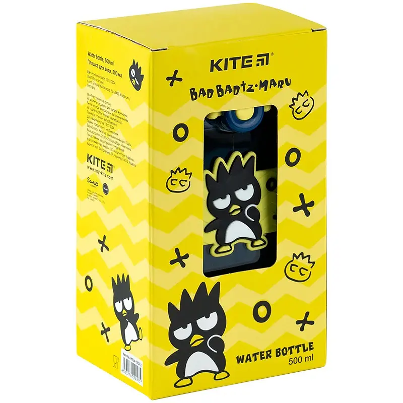Бутылочка для воды Kite HK-2 Bad Badtz-Maru 500 мл синяя (HK24-1203-2) - фото 7