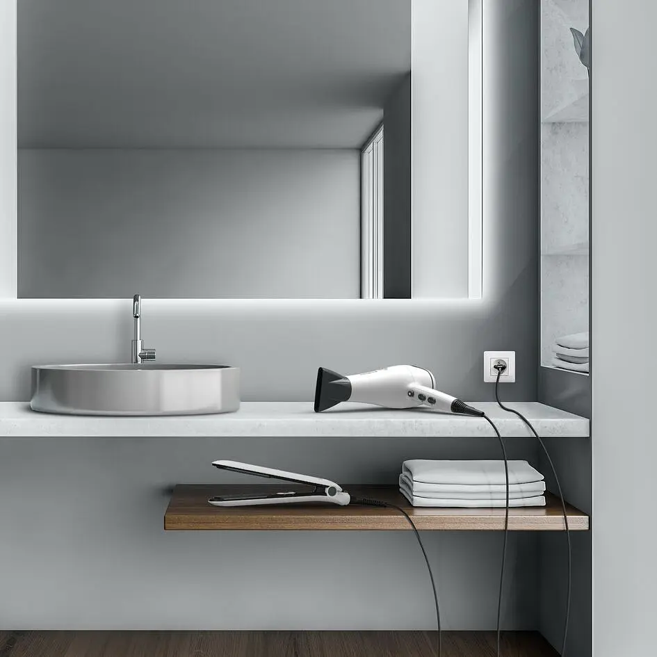Набір фен та випрямляч Rowenta Pure Collection 2200 Вт біло-чорний (YD3057F0) - фото 8