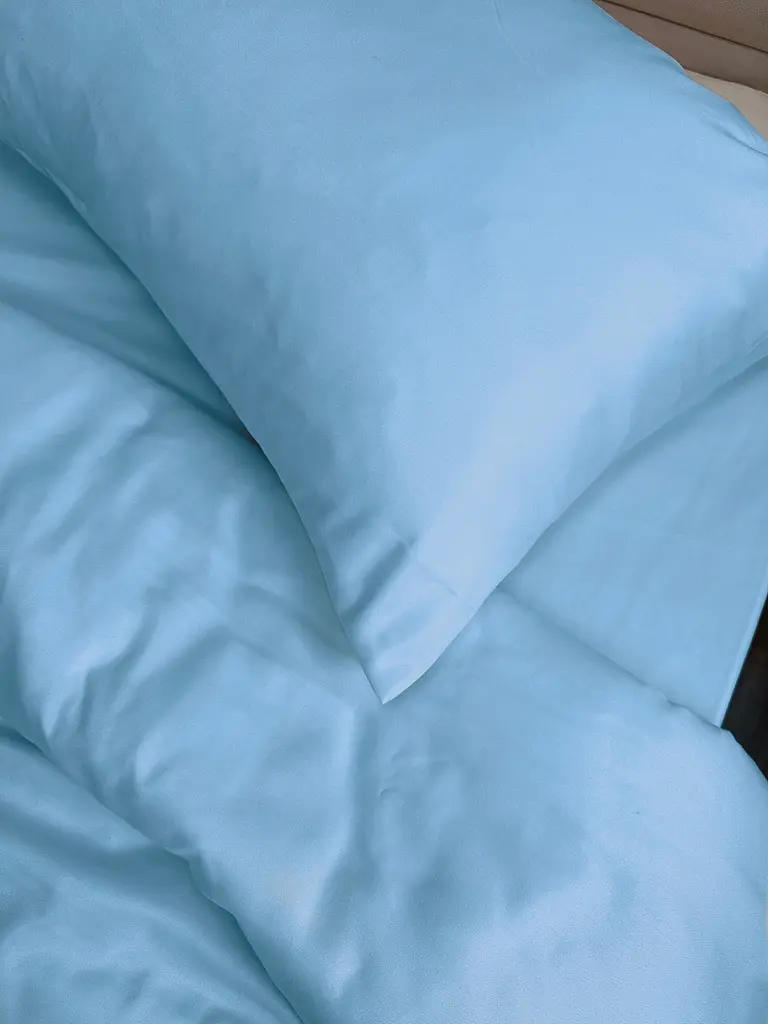 Комплект наволочок Ecotton 50х70 см 2 шт блакитного кольору Blue (25312) - фото 2