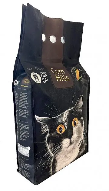 Наповнювач для котячого туалету Fun Cat Corn Hills — гіпоалергенний, виготовлений із харчової кукурудзи, без запаху, 5 л - фото 4