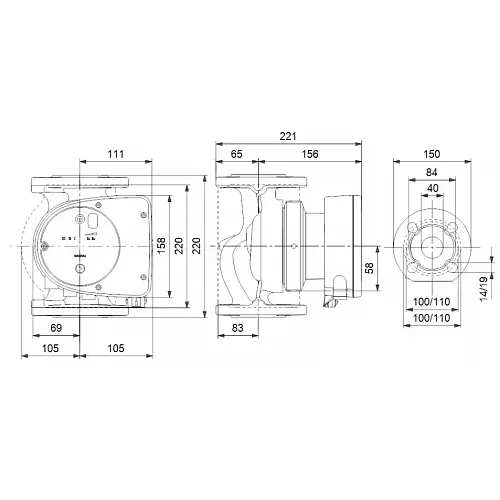 Циркуляційний насос Grundfos Magna1 40-60 F N 220 (99221300) - фото 2