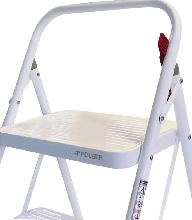 Драбина Rolser Taburete M/10 UNE 2 щаблі Blanco (MET003-1024) - фото 6
