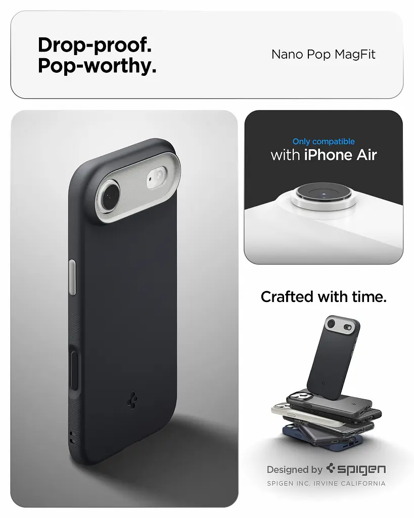 Чохол Spigen для iPhone 17 Air, Nano Pop MagFit, Black Sesame teh0019336 - фото 7