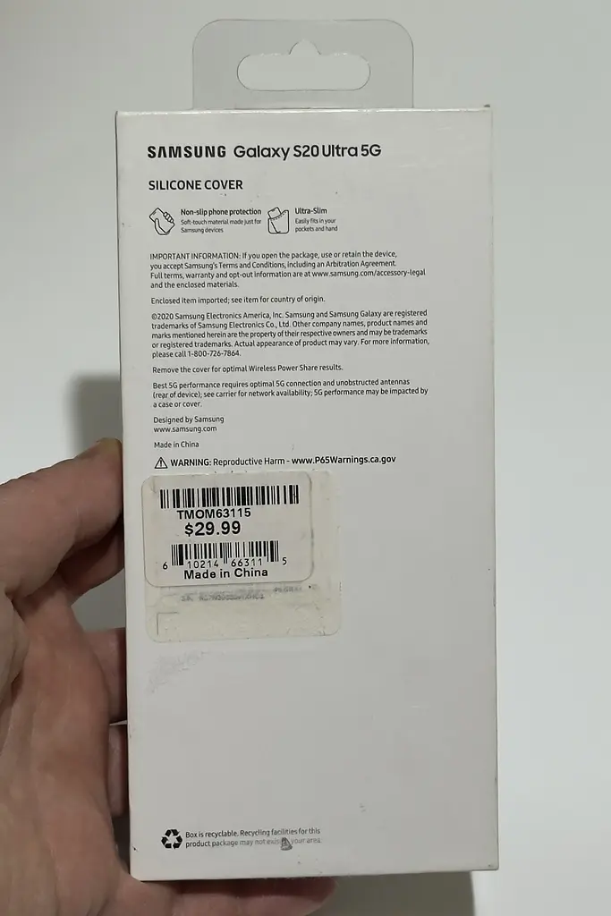 Оригінальний силіконовий чохол Silicone Cover для Samsung Galaxy S20 Ultra Black EF-PG988TBEGRU SM-G988 - фото 4