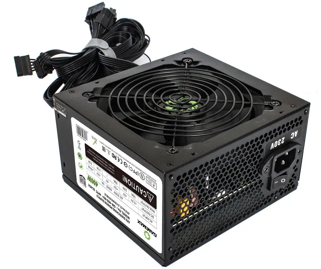 Блок живлення GameMax 400W 80+ (GM-400-80+APFC Black) - фото 2