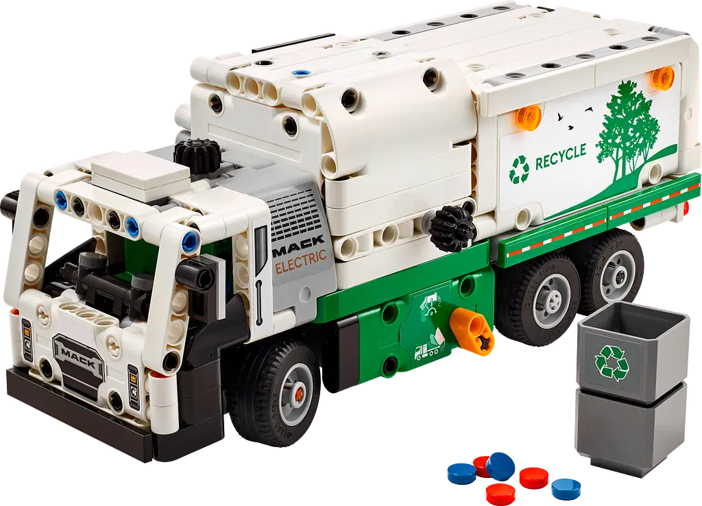 Конструктор LEGO Technic Мусоровоз Mack LR Electric 503 деталей (42167) - фото 2