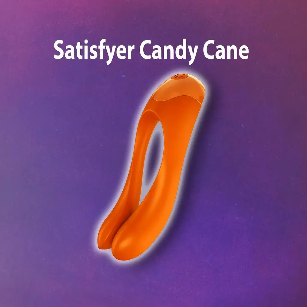Вібратор на палець Satisfyer Candy Cane Помаранчевий - фото 2