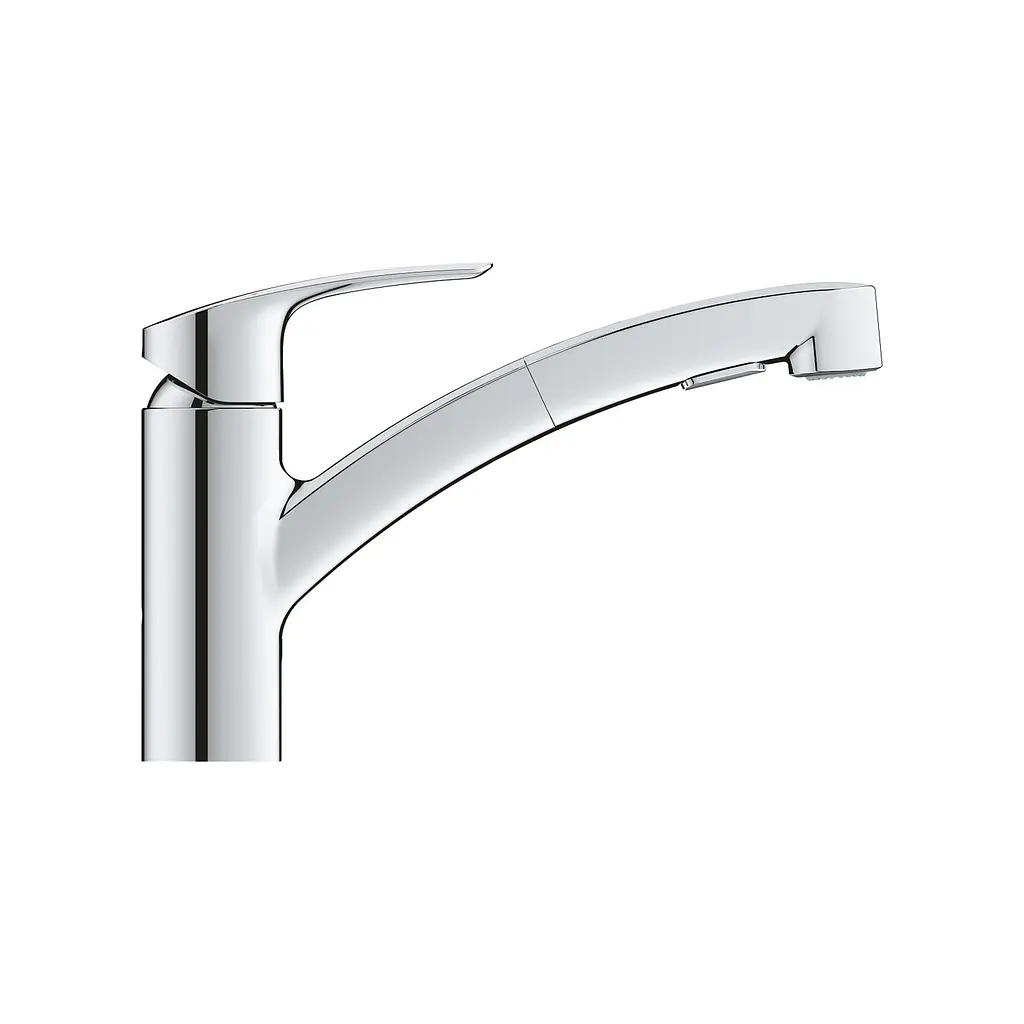 Змішувач для кухні з висувним виливом Grohe Eurosmart 30305001 Хром - фото 11