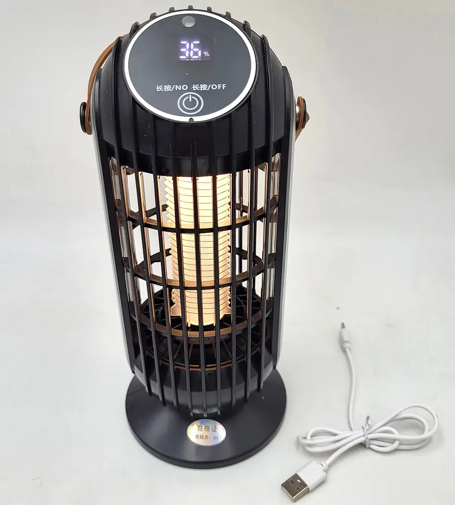 Лампа для комарів акумуляторна 5W від USB 2в1 LED світильник нічник і Електрична пастка знищувач комах 25см UKC Mosquito Killer Lamp BG-008 - фото 2