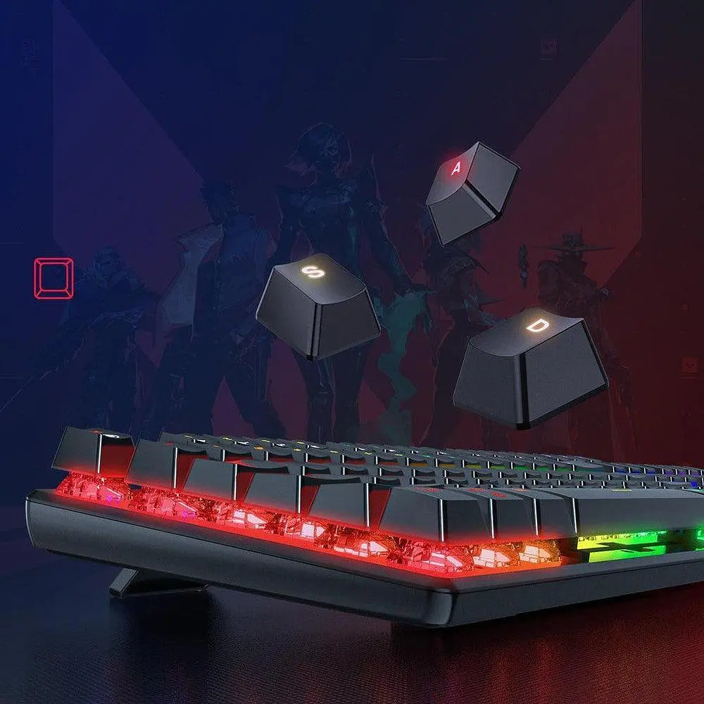 Клавіатура Onikuma ігрова G17 Pro RGB підсвітка 104 клавіші геймерська дротова USB для ПК - фото 3