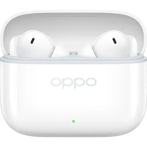 Навушники бездротові OPPO Enco Buds 3 Pro, White, Bluetooth, мікрофон, 16 Ом, 114 дБ, акумулятор 58 mAh (навушники) / 560 mAh (кейс), IP55, радіус дії до 10 м, час роботы до 54 год (ETEK1 WHITE) - фото 2