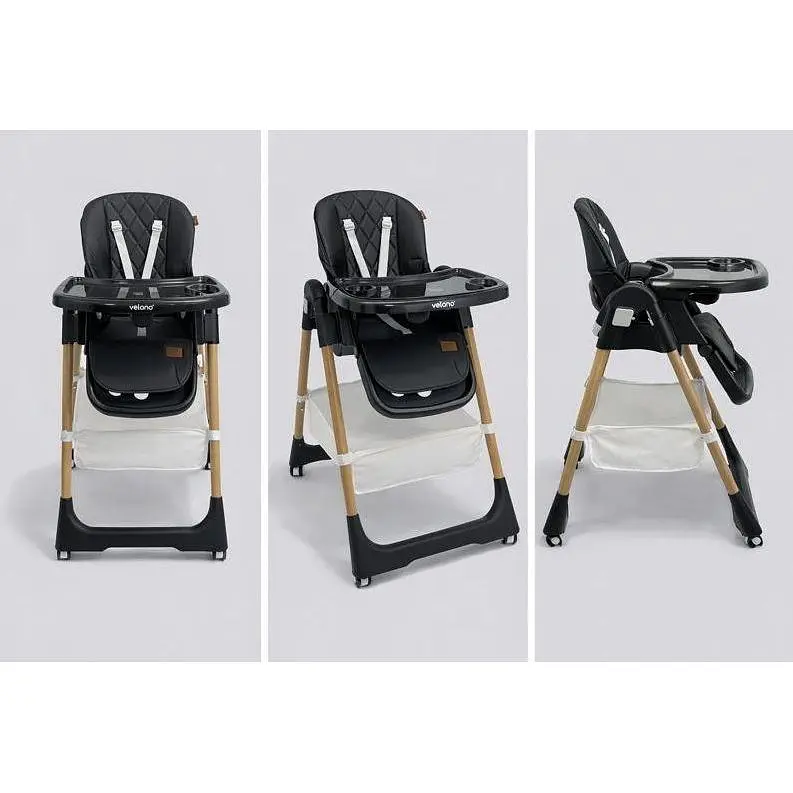 Стул для кормления ребенка VELANO Nexi, black - фото 2