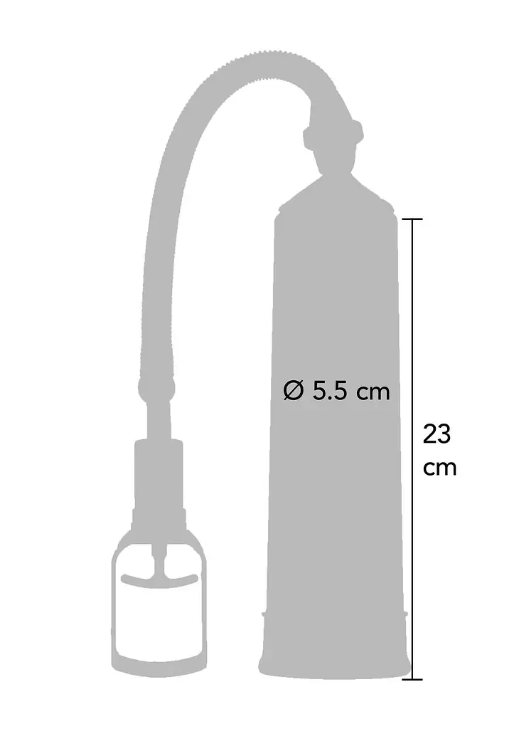 Помпа для пеніса ToyJoy Power Pump, 23 см (блакитний) - фото 3