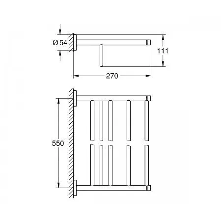 Вішак для рушника Grohe Essentials 40800DL1, Теплый закат - фото 2