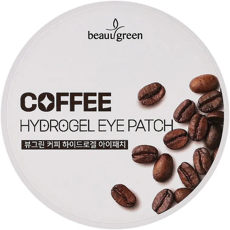 Тонізувальні гідрогелеві патчі з кофеїном 60 шт BeauuGreen Coffee Hydrogel Eye Patch