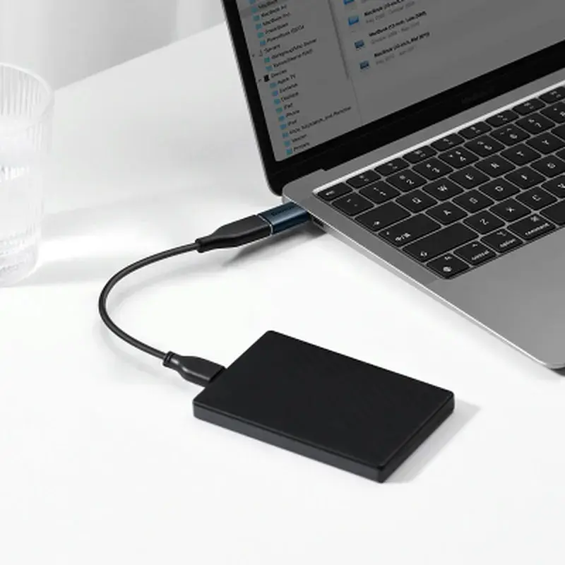 Перехідник OTG USB 3.1 AF to USB-C blue Baseus (ZJJQ000003) - фото 7