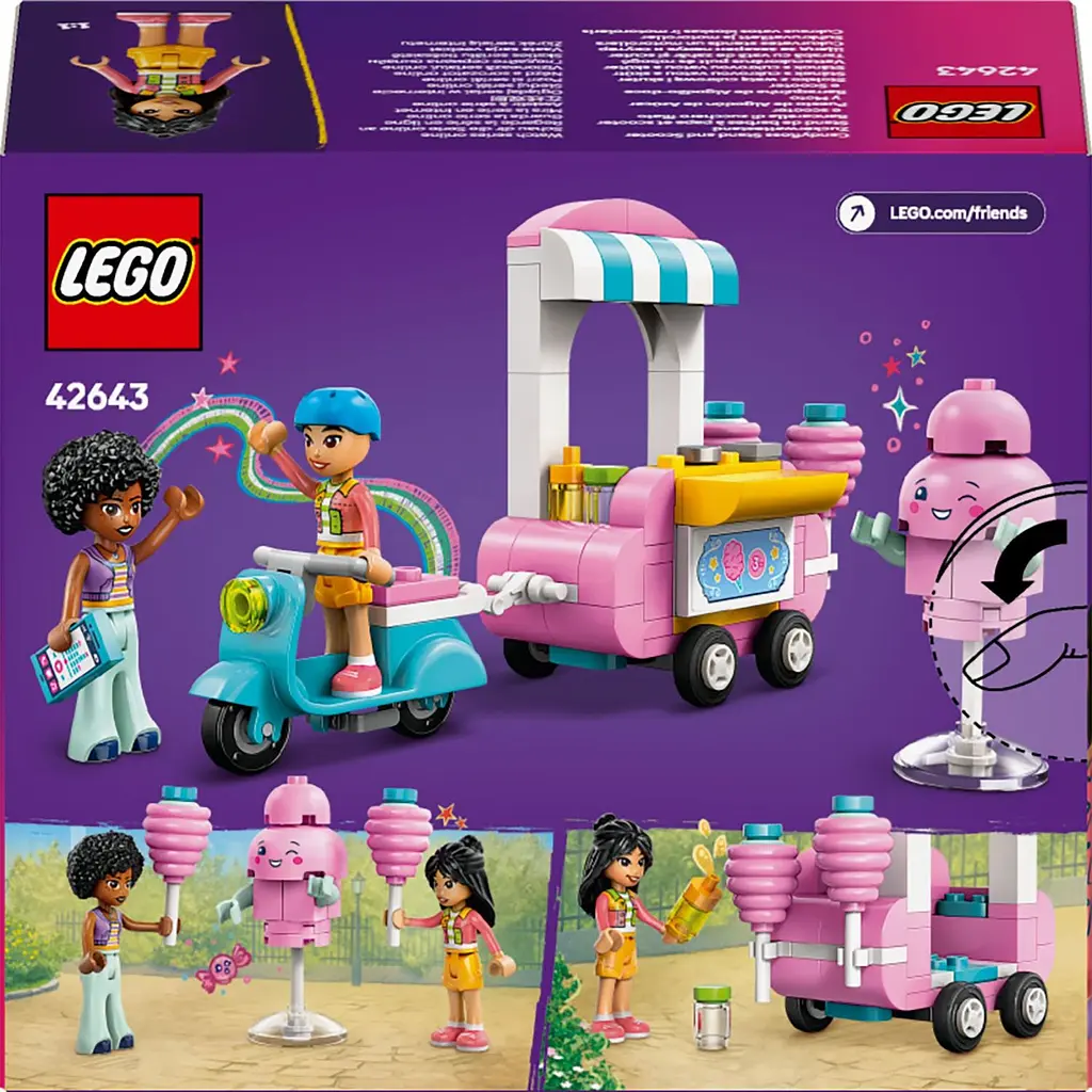 Конструктор LEGO Friends Ятка со сладкой ватой и скутер 110 деталей (42643) - фото 2