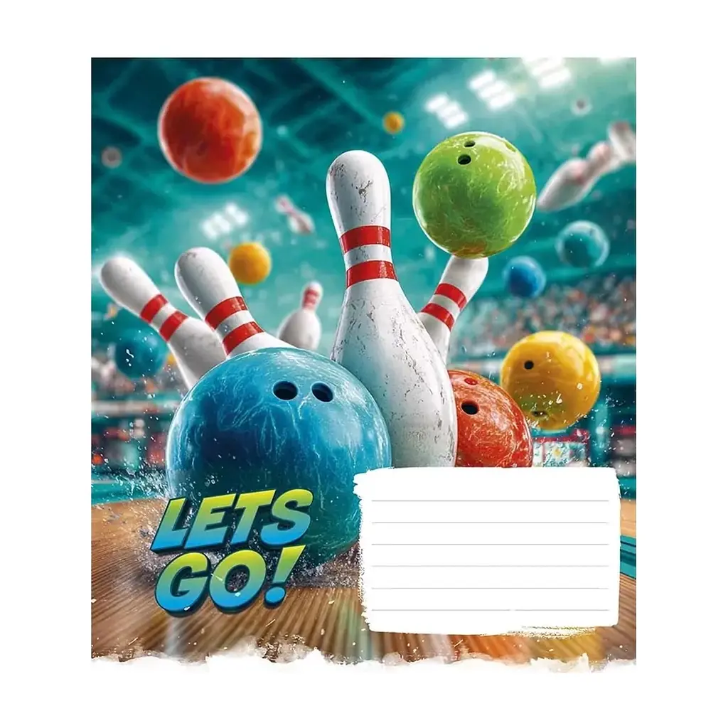 Зошит Школярик Let's Go! 12 аркушів клітинка (012-3678K), в асортименті - фото 3