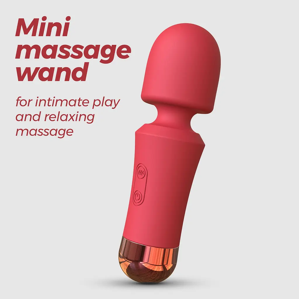 Міні-масажер-вібратор Crushious Wanda Mini перезаряджуваний теракотовий 12.5 х 3.6 см - фото 7