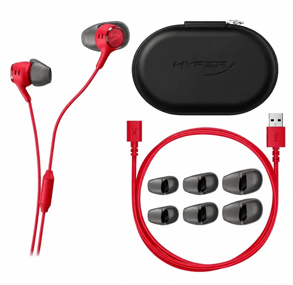 Ігрова гарнітура HyperX Cloud Earbuds III S USB-C Red (BN7S2AA) - фото 4