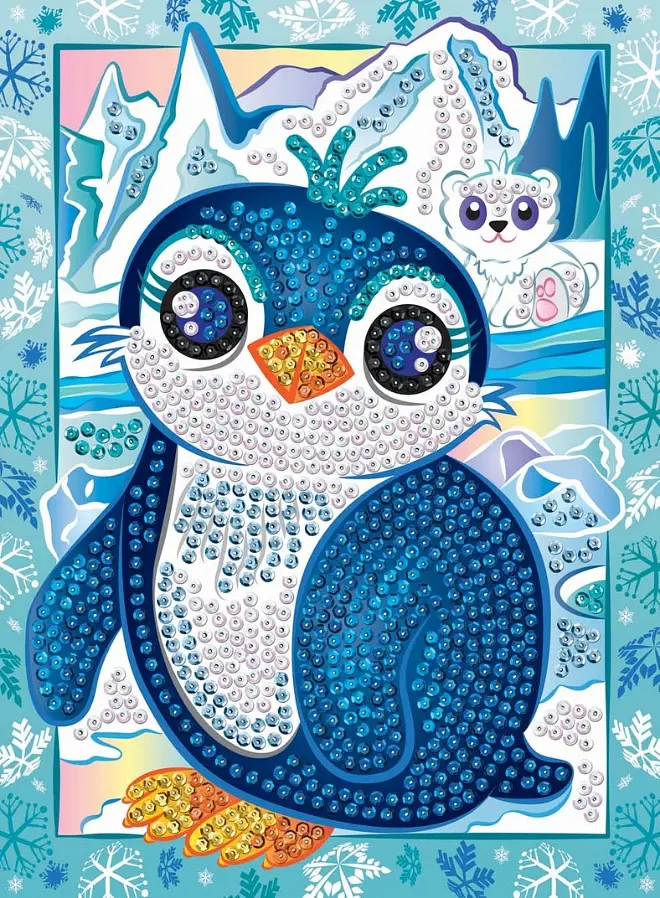 Набір для творчості Smoogles Пінгвін 25*34см Sequin Art det0017595 - фото 3