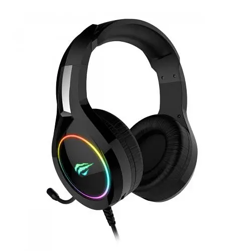 Наушники Havit HV-H2232d Black mini jack 35mm/USB 21 Ом кабель 2.2м подсветка (6939119019617) - фото 3