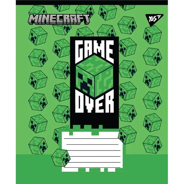 Зошит Yes Minecraft Walls А5, 24 аркуша в клітинку (767568) - фото 5