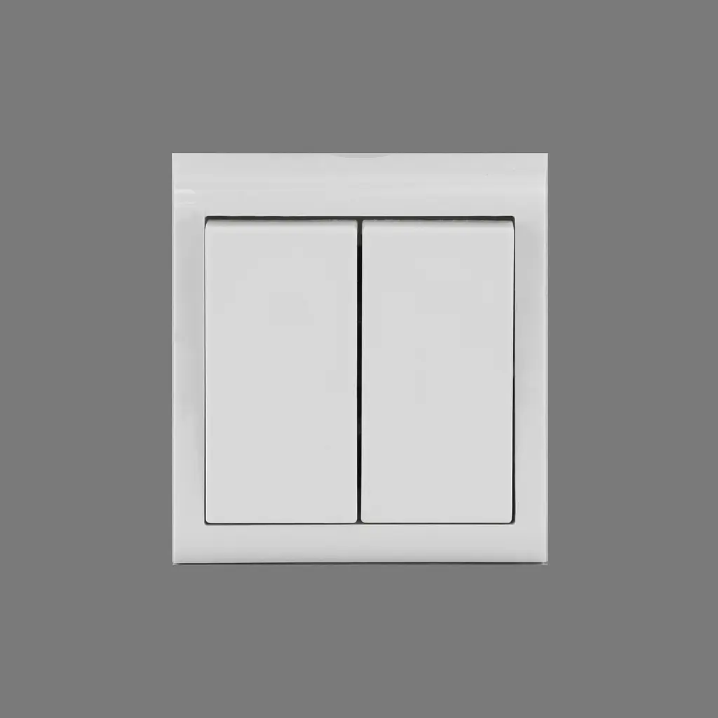 Вимикач 2-ий накладний Ovivo Electric Nivo білий  - фото 3