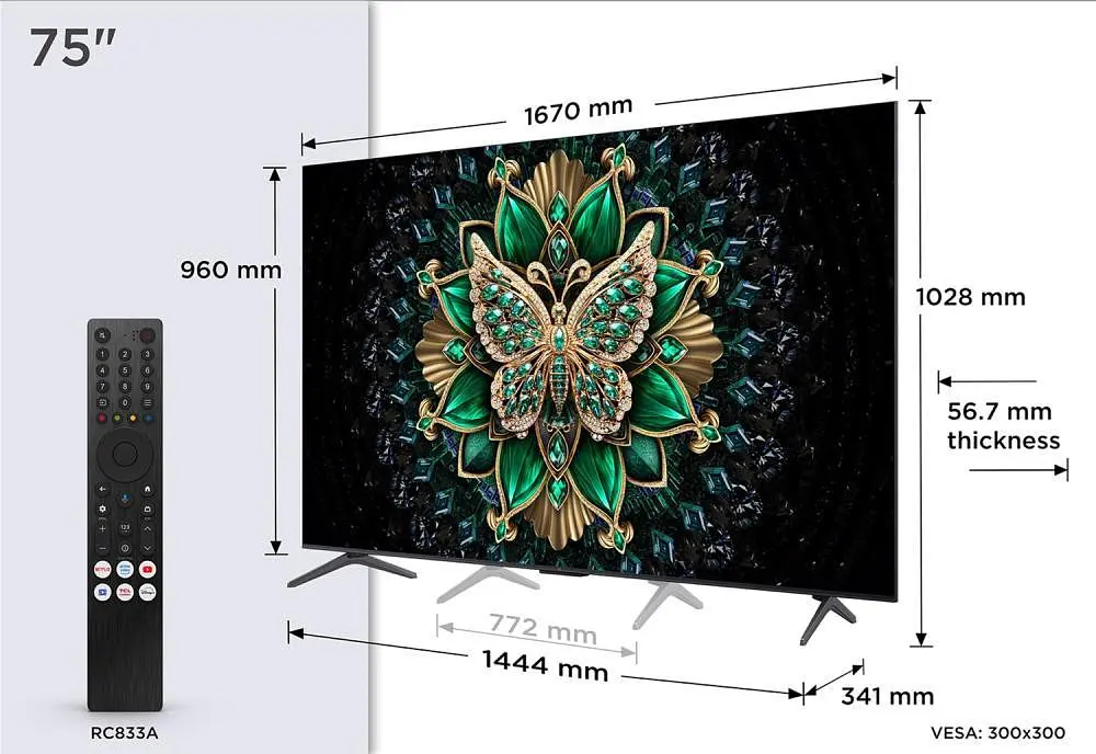 Телевізор TCL 75C6K - фото 6