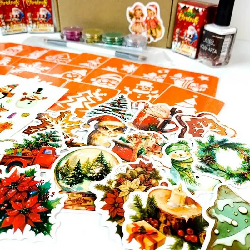 Подарунковий набір Fresh Tattoo Різдвяне диво: Чарівний Подарунок gift-box-christmass-3kids - фото 3