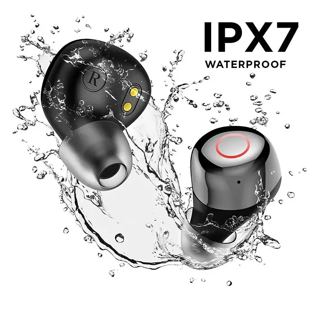Бездротові навушники Earbuds Pixus Storm TWS, IPX7, BT5.3, 55mAh, 300mAh, 7h, Black UA UCRF - фото 4