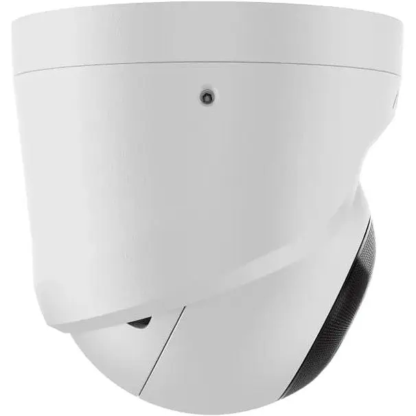IP-камера Ajax дротова TurretCam, 5мп, 2.8мм, Poe, True WDR, IP 65, ІЧ 35м, аудіо, кут огляду 100° до 110°, купольна, біла - фото 3