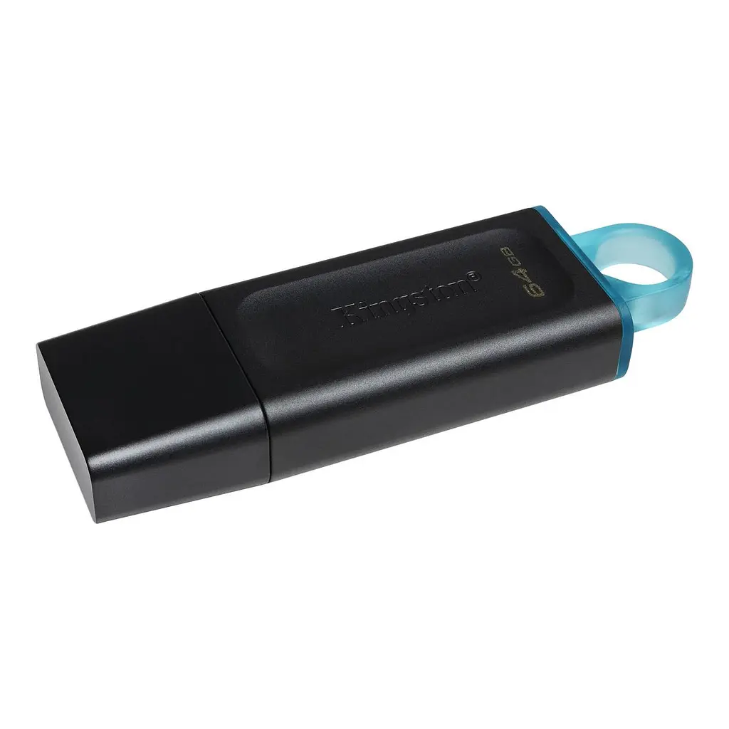 Флеш накопичувач Kingston DataTraveler Exodia 64GB (DTX/64GB) з кільцем для ключів чорно-блакитний