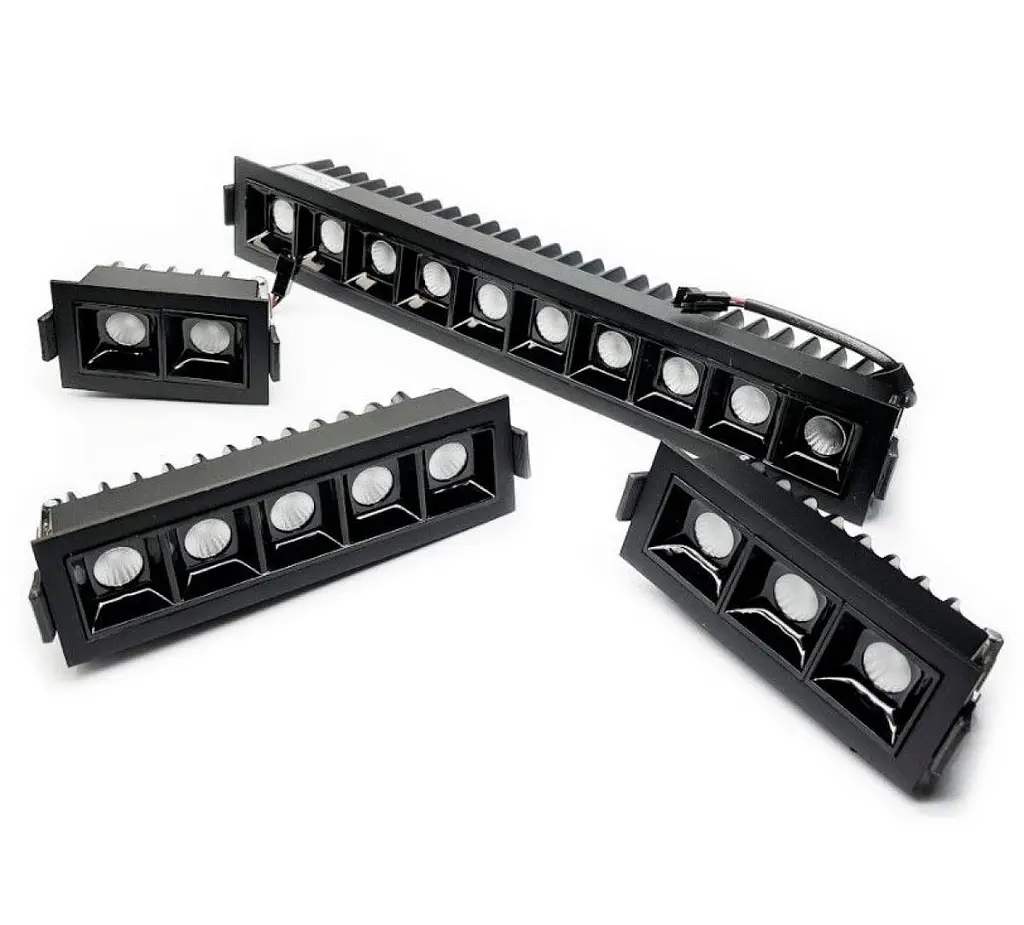 Светильник точечный врезной KLOODI KD-POINT 5X2 10W 4K BK - фото 3
