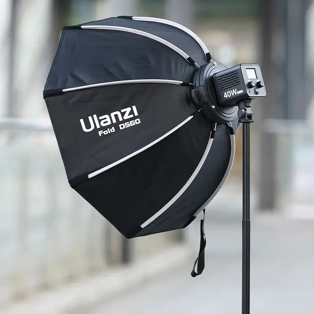 Видеосвет Ulanzi Vijim 60cm Octagonal Softbox with Xiaomini Bowens Mount and Grid UV-L068 LAS002 - фото 8