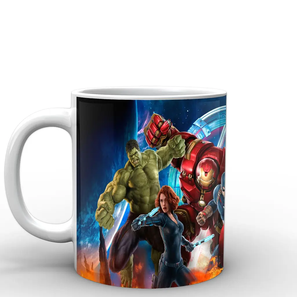 Кружка GeekLand Avengers Мстители герои AG.02.009 330 мл белая - фото 2