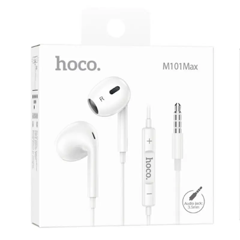 Стерео навушники Hoco M101 Max (3.5mm/1.2m) White - фото 4