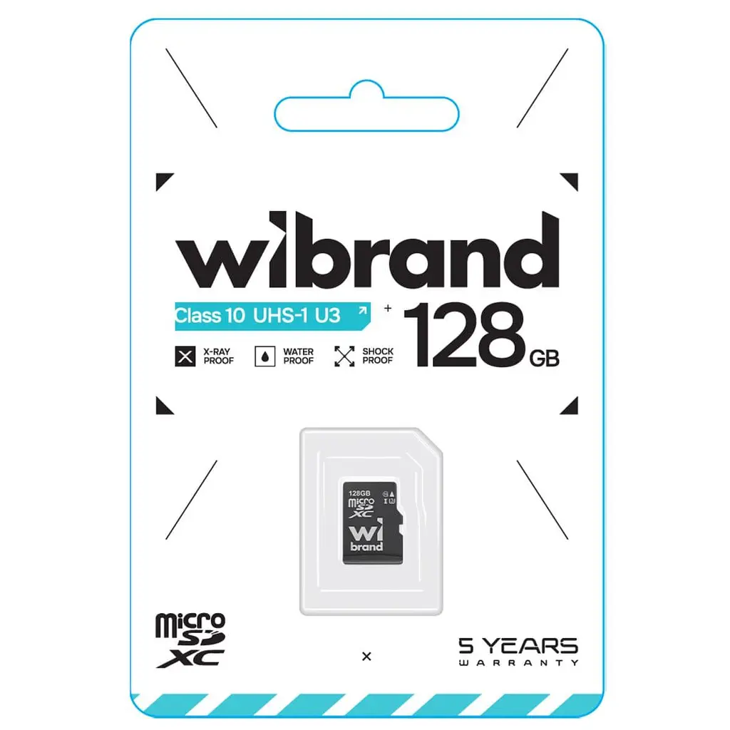 Карта пам'яті microSDXC (UHS-1 U3) Wibrand 128Gb class 10 - фото 2